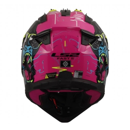 Kask motocyklowy Cross Enduro LS2 MX708 Fast II Gorilla (Black Liner)