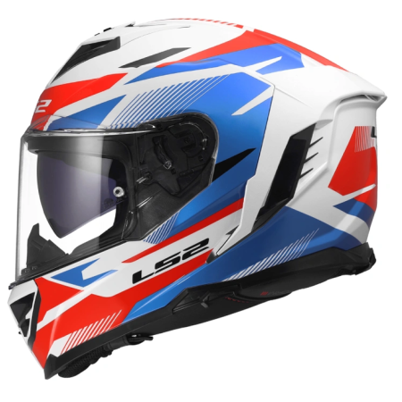 Kask motocyklowy integralny LS2 FF818 Storm III Komai White Blue Red