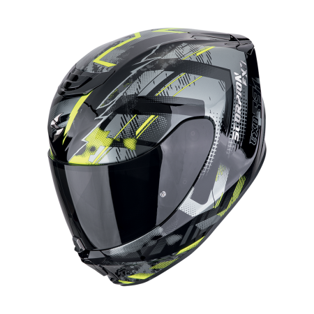 Kask integralny Scorpion EXO-391 Clutter Black Neon Yellow