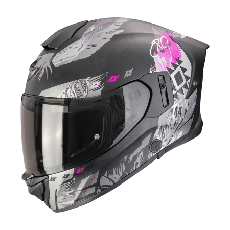 Kask integralny Scorpion EXO-530 Air Hadji Matt Black Pink