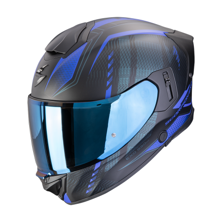 Kask integralny Scorpion EXO-530 Air Theras Matt Black Blue