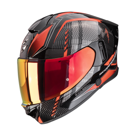 Kask integralny Scorpion EXO-530 Air Theras Mettalich Black Red