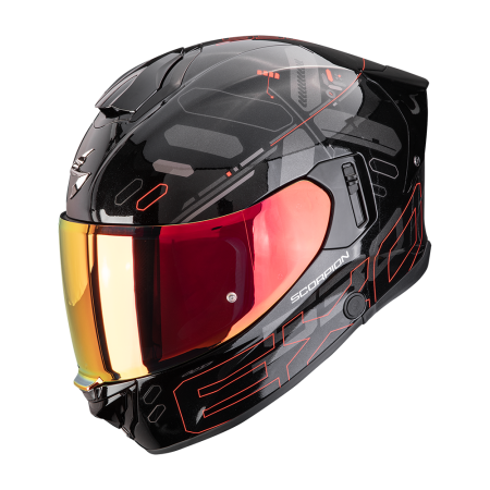 Kask integralny Scorpion EXO-530 Air Fond Metallick Black Red