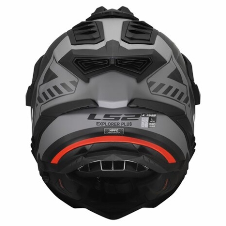 Kask motocyklowy Dual Sport LS2 Hexa Black Red Grey