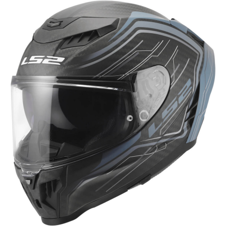 Kask motocyklowy intergalny LS2 FF807 Dragon Subic Blue Petroleum