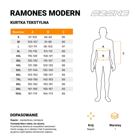 Kurtka skórzana Ozone Ramones Modern Men