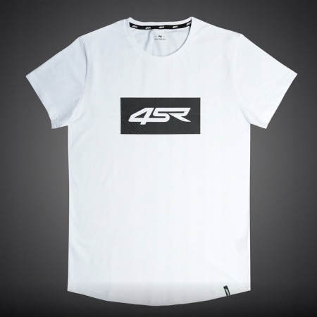 4SR T-Shirt Logo Carbon White