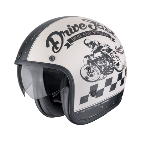 Kask motocyklowy Scorpion Belfast Evo Drive Fast Matt Cream