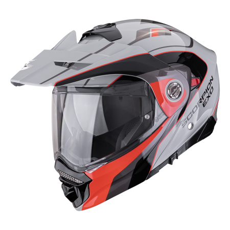 Kask motocyklowy Dual Sport (Flip-Up) Scorpion ADX-2 Kamps Grey Red
