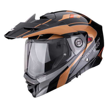 Kask motocyklowy Dual Sport (Flip-Up) Scorpion ADX-2 Kamps Black Copper