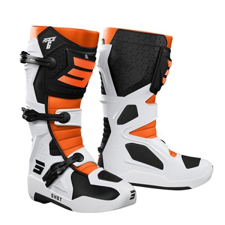 Buty motocyklowe Cross Enduro Shot Race 6 Orange