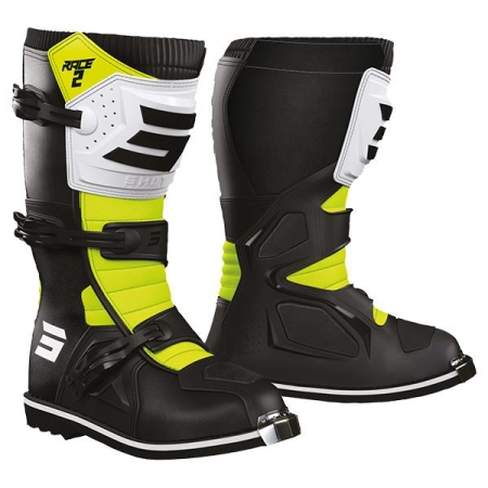 Buty motocyklowe Cross Enduro Shot Race 2 Kid Yellow