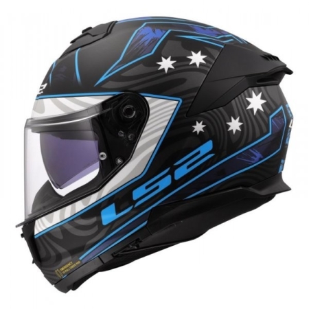 Kask intergalny LS2 Stream II Galdam Matt Black Blue
