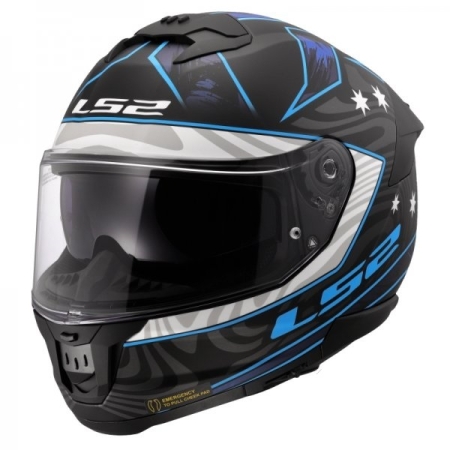 Kask intergalny LS2 Stream II Galdam Matt Black Blue