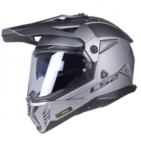 Kask motocyklowy Dual Sport LS2 MX702 Pioneer II Matt Titan