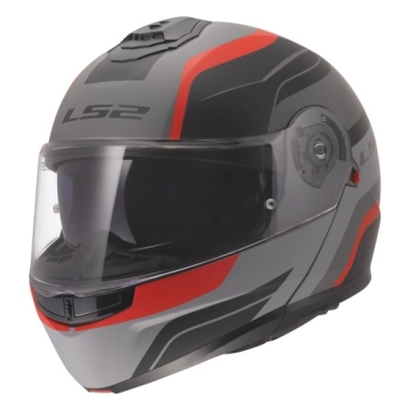 Kask szczękowy LS2 Strobe II Monza Grey Red