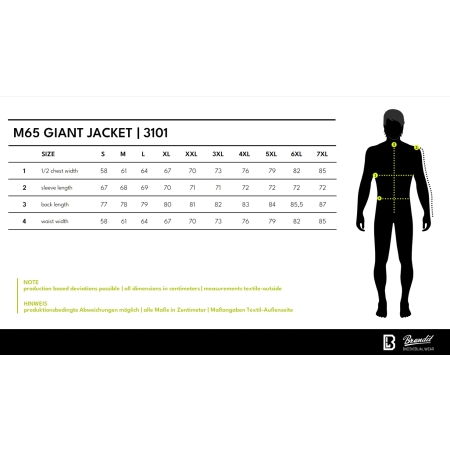 Brandit Kurtka tekstylna M65 Giant Men Black
