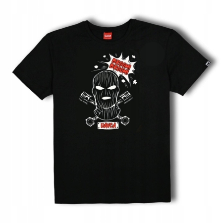 Davca T-Shirt Męski Czarny Broom