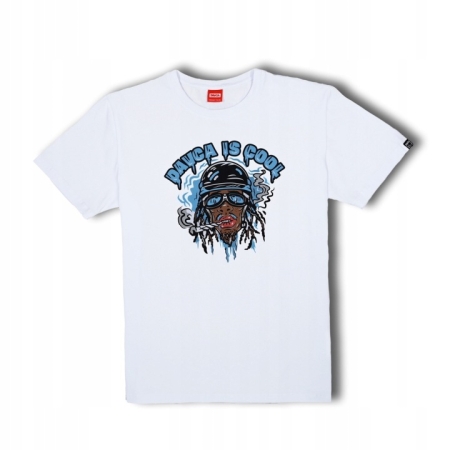 Davca T-Shirt Męski Biały Davca is Cool