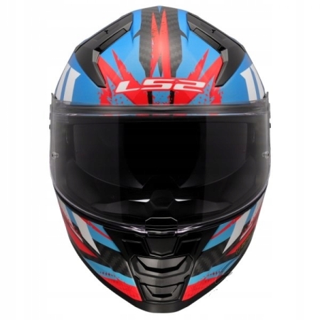 Kask integralny LS2 Vector II Carbon Tantic Blue Red