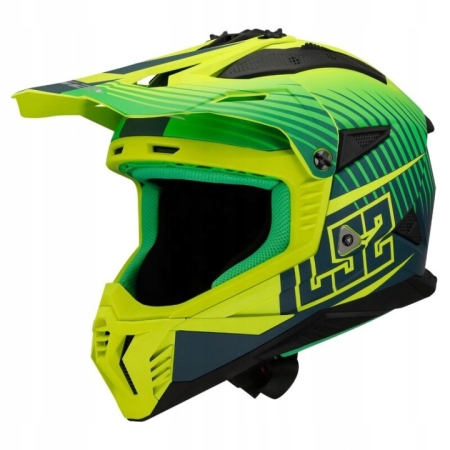 Kask motocyklowy Cross Enduro LS2 MX708 Fast II Duck Yellow