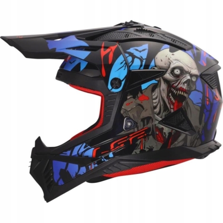 Kask motocyklowy Cross Enduro LS2 MX708 Fast II Zombie