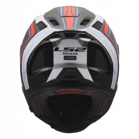 Kask motocyklowy intergalny LS2 FF807 Dragon Subic White Blue Red