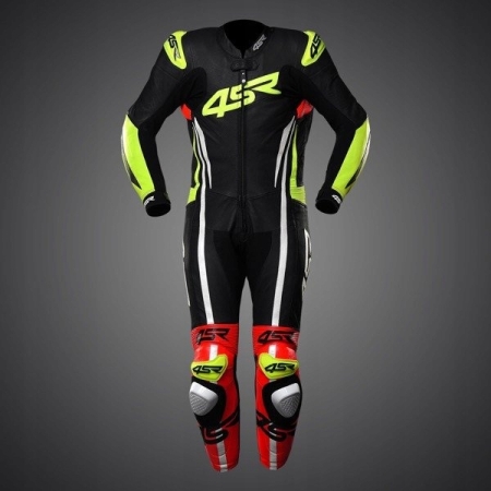 Kombinezon skórzany dwuczęściowy 4SR Men RR Evo III Neon