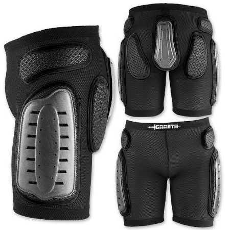Spodenki z ochraniaczami Gareth MX Black
