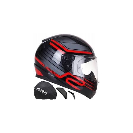 Kask Integralny LS2 Rapid II Circuit Black Red