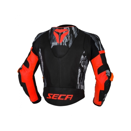 Kurtka skórzana Seca SRS II Fluo Red