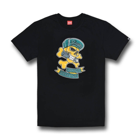 Davca T-Shirt Męski Czarny Suicidal