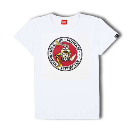 Davca T-Shirt Damski Biały Isle of Woman