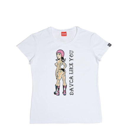 Davca T-Shirt Damski Biały Like You