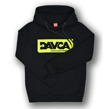 DAVCA Bluza Kangurek z kapturem Męska Fluo Logo