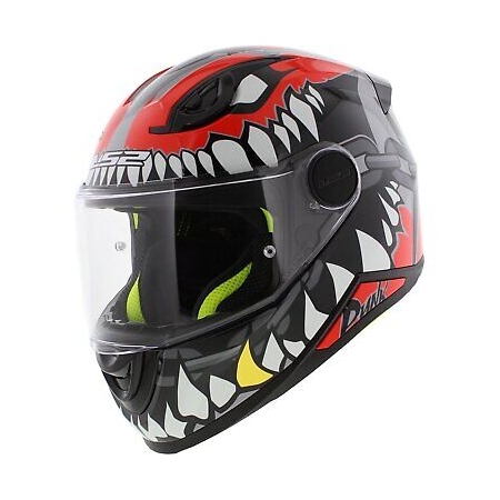 Kask motocyklowy dziecięcy LS2 FF812 Kid Punk Grey Red