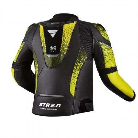 Skórzana kurtka motocyklowa Shima STR 2.0 Yellow