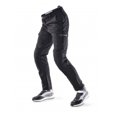 Jeansowe spodnie motocyklowe City Nomad SWAT black