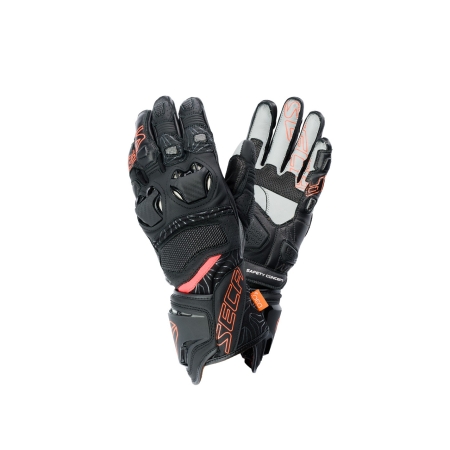 Rękawice motocyklowe SECA Ukemi Pro red