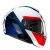 Kask motocyklowy szczękowy HJC i91 Bina White Red Blue