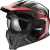 Kask z wypinaną szczęką LS2 Drifter Triality Black Red