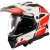 Kask motocyklowy Dual Sport LS2 MX702 Pioneer II Hill White Red