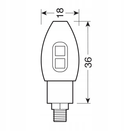 Kierunkowskazy LED 12V Uniwersalne LAMPA90504
