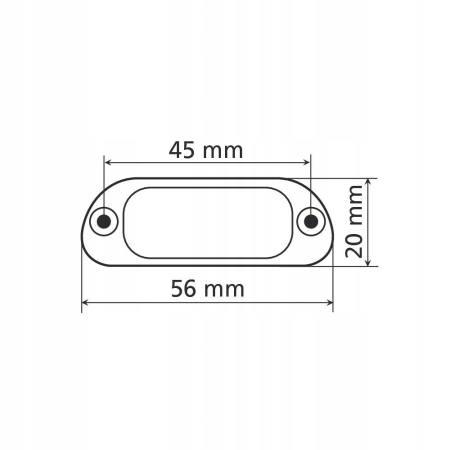 Oświetlenie tablicy rej. 4LED LAMPA90162