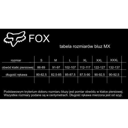 Bluza Fox 180 Reven Black/White Cross Enduro