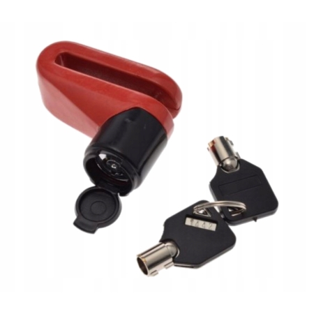 Blokada na tarczę DiscLock Leoshi 5.4mm czerwona