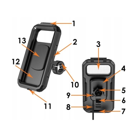 Uchwyt / Etui na Telefon Wodoodporny 167 Hard W-PD
