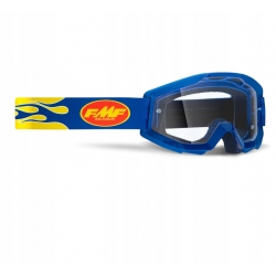 Gogle FMF PowerCore Flame Navy Clear