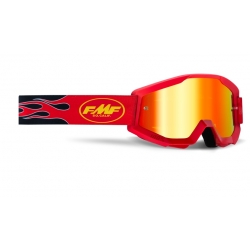 Gogle FMF PowerCore Flame Red Mirror