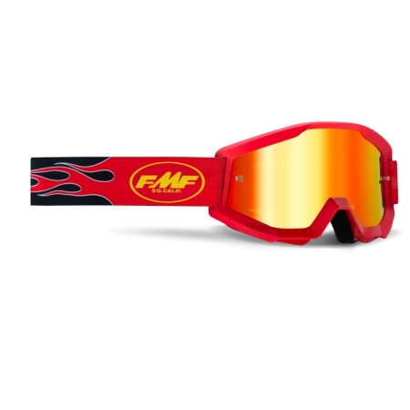 Gogle FMF PowerCore Flame Red Mirror